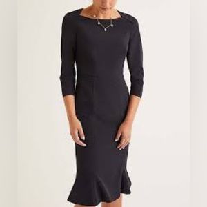Boden | Navy Violette Three-Quarter Sleeve Dress - Women NWT SZ 6R
